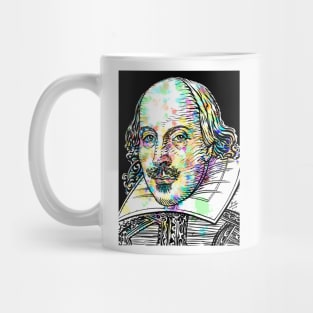 WILLIAM SHAKESPEARE watercolor and ink portrait Mug